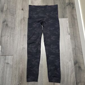 SPANX Black Camo High-Waist Leggings
